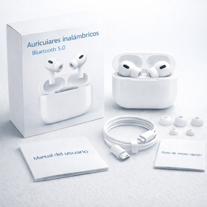 🎧 AirPods PRO + Caja y Cargador + Bluetooth 5.0 Premium + Batería de Larga Duración 🔥